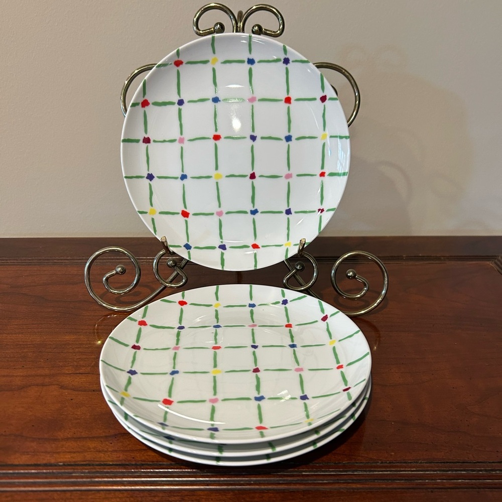Fitz & Floyd Potpourri Salad Plates set of 4